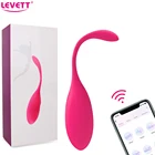 Вибратор в виде яйца для женщин, беспроводное приложение, Стимулятор клитора, секс-игрушки, вагинальный шарик Кегеля, шарики Бен-ва, секс-шоп