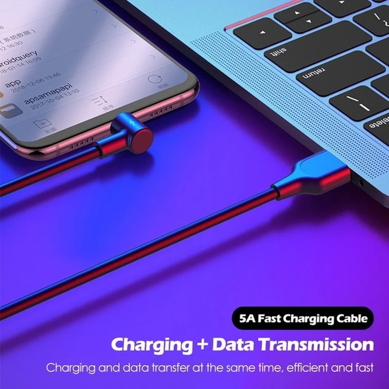 Tycipy Micro USB локоть QC 3 0 кабель передачи данных для быстрой зарядки 1 метр 2 м