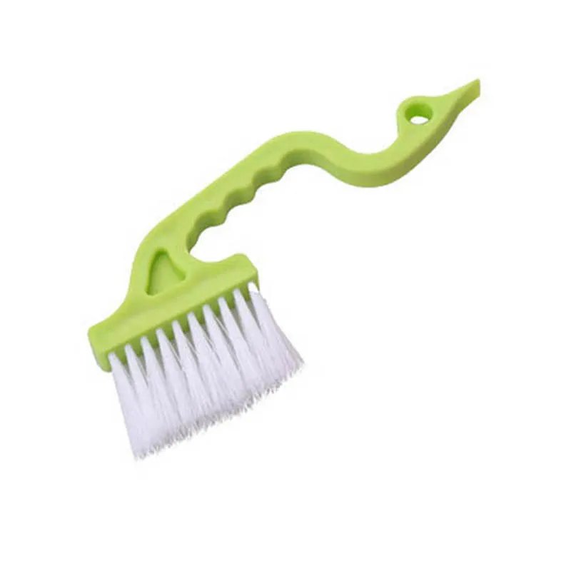 style 1 green Креативная ручная щетка для чистки многоцелевой паз для двери и окна узкая щетка клавиатура кухонная щетка для чистки инструменты для уборки дома - Цвет: style 1 green