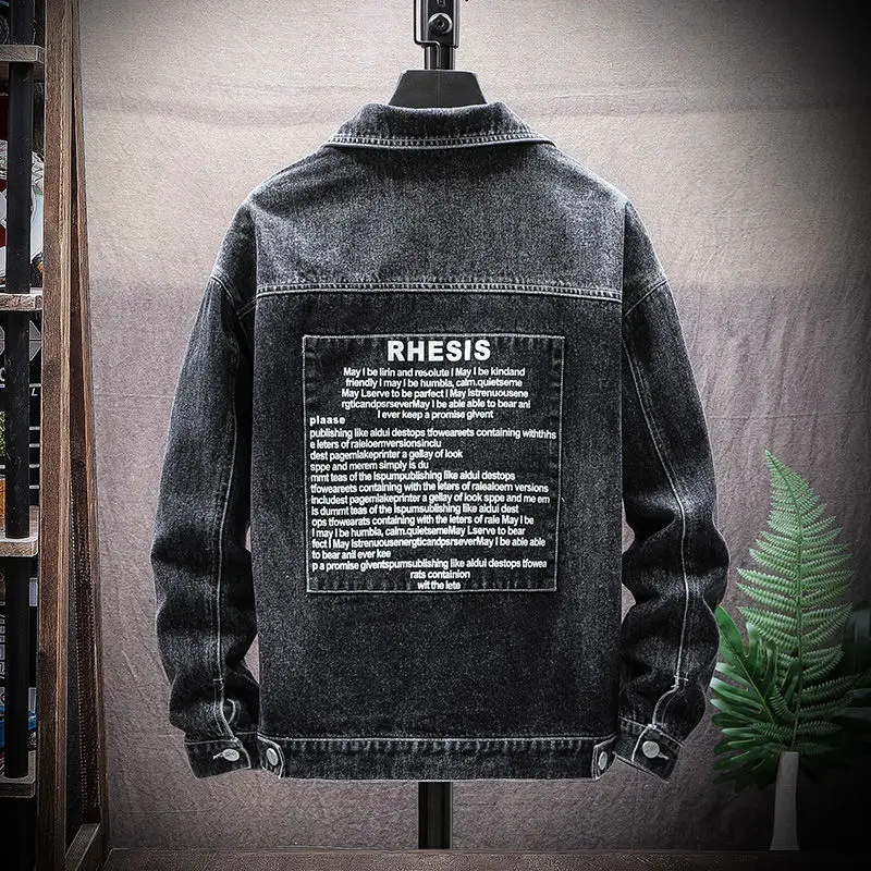 Мужская джинсовая куртка уличная хип хоп летная мужская брендовая рваная