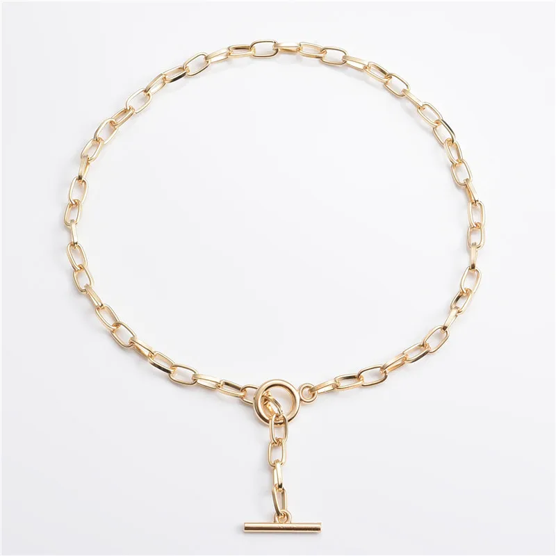 Модные Простые Цепи чокер в стиле панк ожерелье для женщин 2020 новые модные