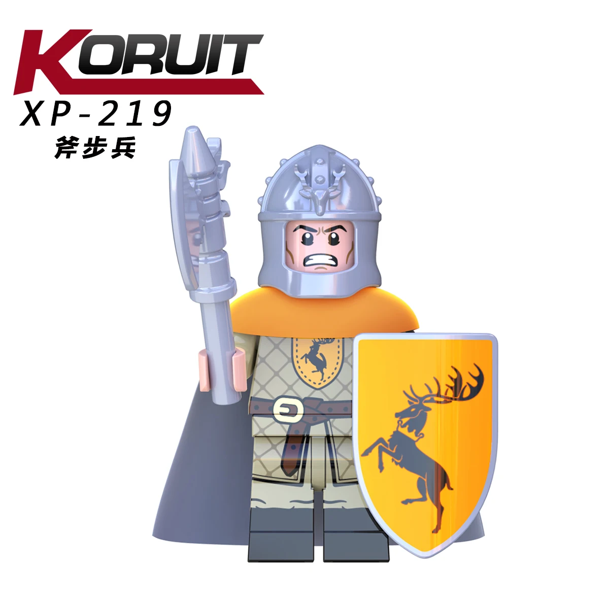 XP219 Одиночная Игра престолов, Станнис Баратеон, меч, стрелок, лед и огонь, строительные блоки, игрушки, подарок для детей KT1029 - Цвет: XP219