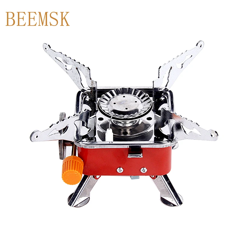 BEEMSK портативная ветрозащитная Складная газовая плита горелка для пикника на