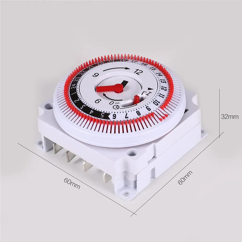 

Mechanical Timer 250V Time Counter Reminder 15min 24h Kitchen Countdown Energy Saving Controller Industrial Timing Switch
