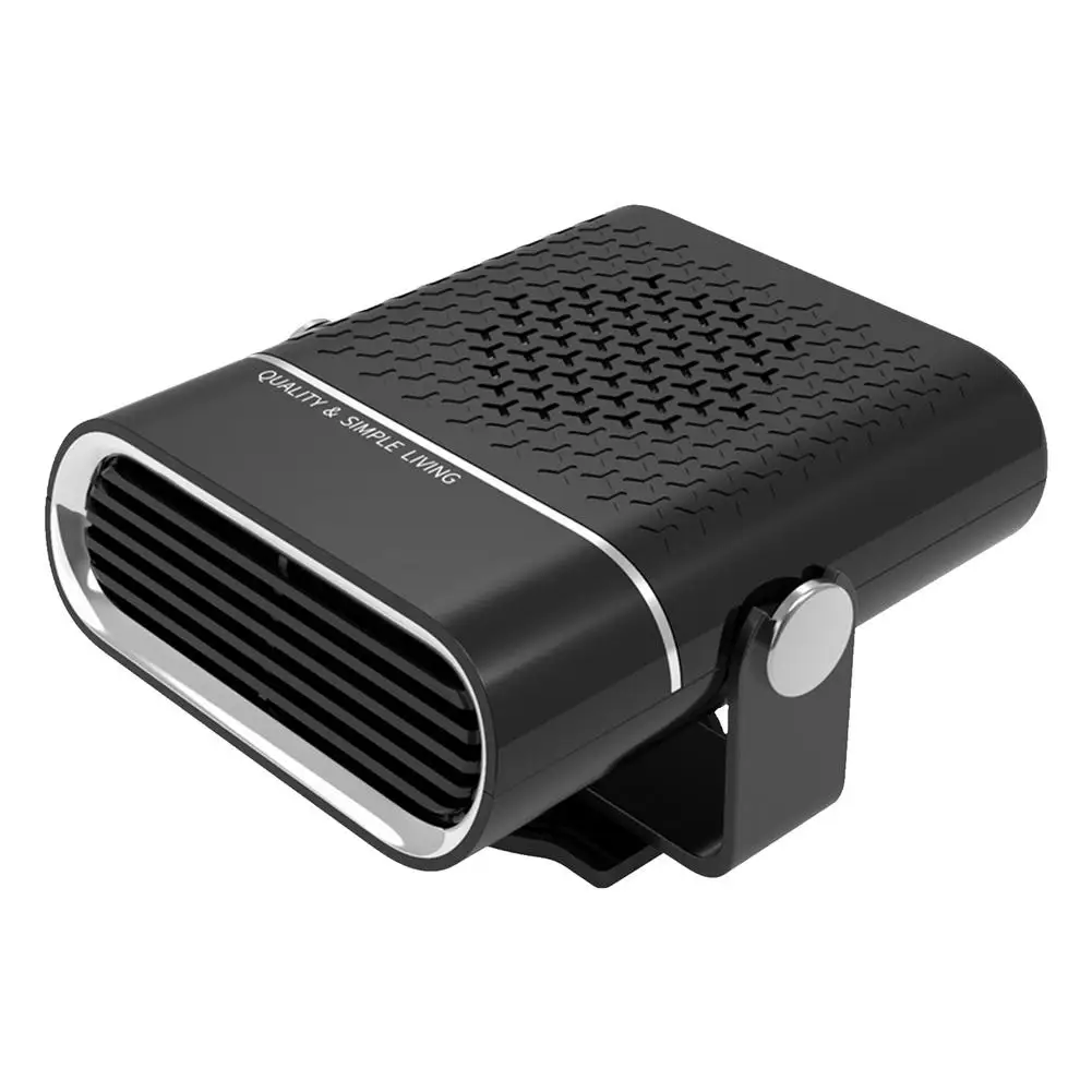 

12V/24V 2 In 1 Car Heater Cooling Heating Fan Black ABS Snow Demister Portable Electric Dryer Windshield Defogging Defroster