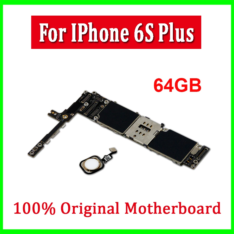 16 Гб/64 Гб/128 ГБ для iphone 6s plus материнская плата с Touch ID разблокированная Plus