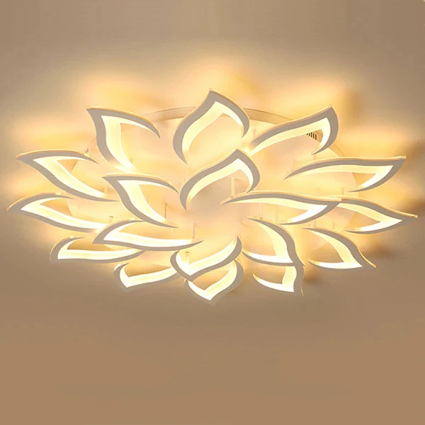 18 petals IRALAN люстра светильник s для гостиной блеск светильник спальня столовая домашний приложение контроль потолочный светильник ing светильник светильники - Цвет корпуса: 18 petals