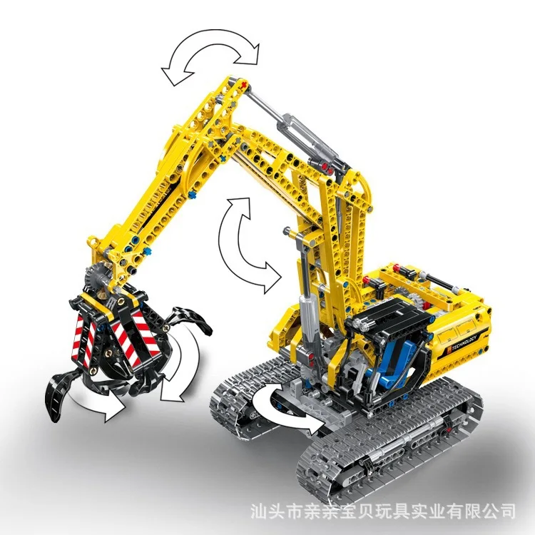 Технический Набор строительных блоков серии City 2 в 1 инженерный грузовик