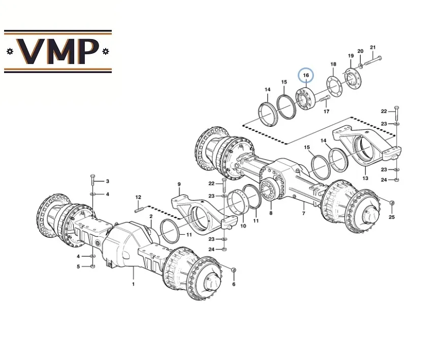 11035191 Pivot Pin для L150 BM L150C L150D L150E L180 L180C L180D l180E колесные погрузчики VMP|Трансмиссия и оси