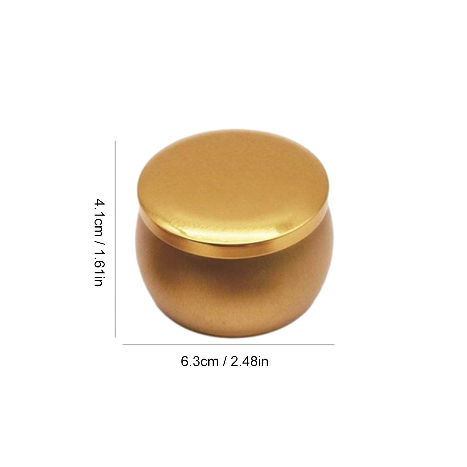 

Mini Metal Round Can with Lid Aluminum DIY Candle Can for tea candy DIY candle wedding Christmas party gift