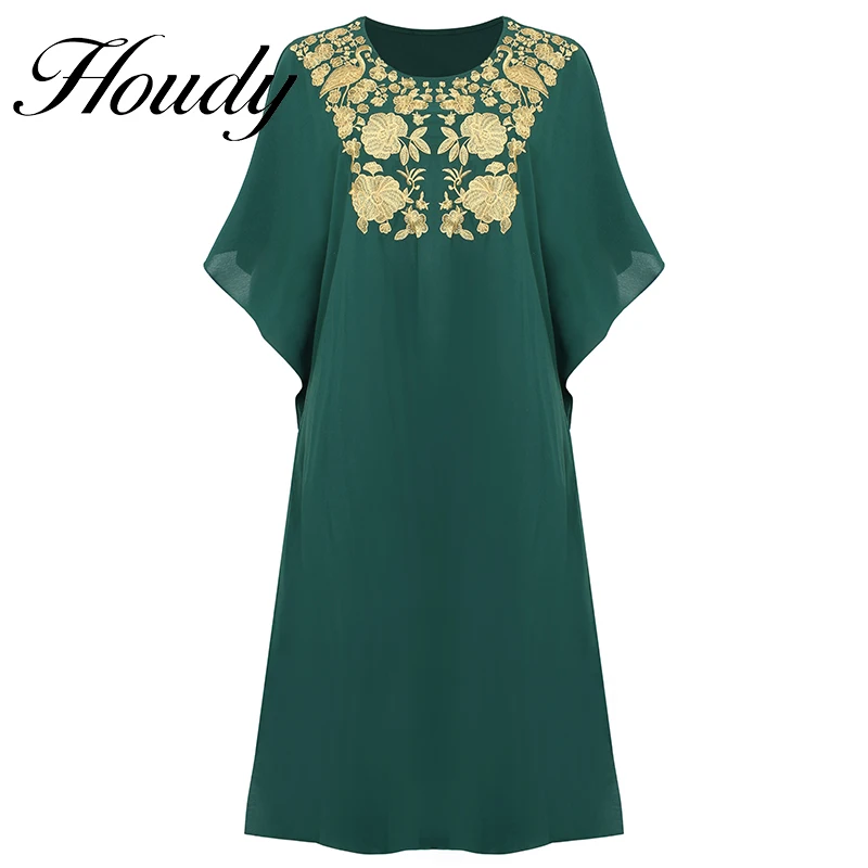 Женская длинная юбка Eid Green с вышивкой Дубайский турецкий исламский