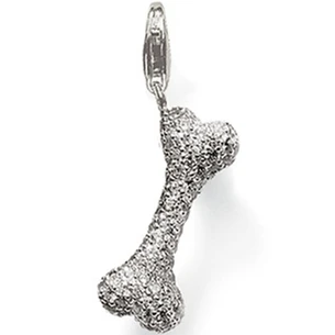 

ThomasPT1581, подвеска в виде кости, милая подвеска в евро-американском стиле, хорошие ювелирные изделия, браслет серебряного цвета с сумкой