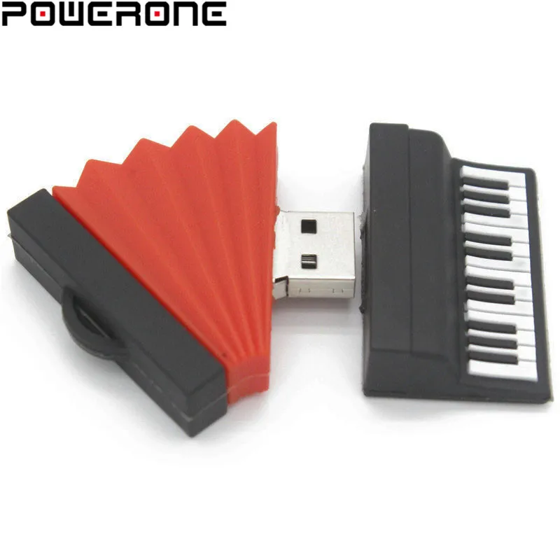 Милая Мини Флешка POWERONE в виде аккордеона 4 ГБ 8 16 32 64 usb флэш накопитель крутой