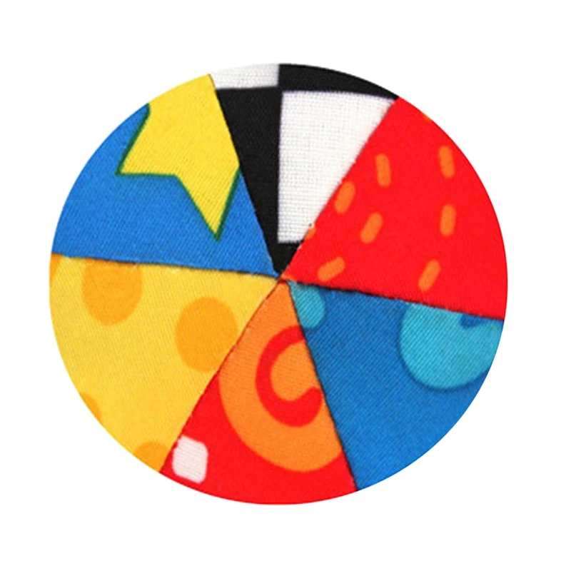 Детский мяч красочный сенсорный мячик игрушка мягкое кольцо колокольчик для