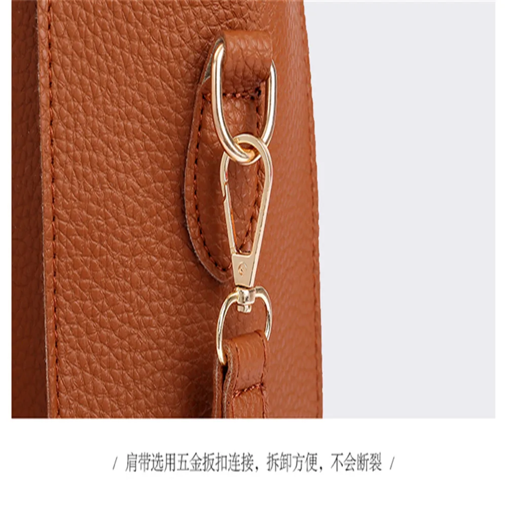 

2020 New female handbag four-piece Korean bucket tassel one-shoulder handbag female handbag