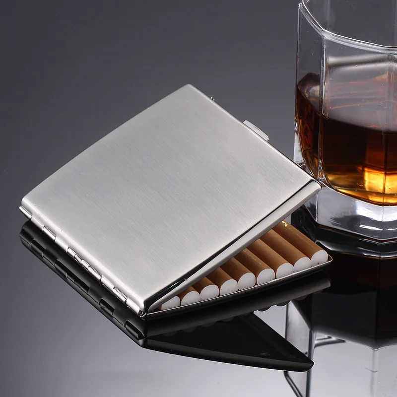 

Чехол ZOBO для сигарет из натуральной меди для мужчин и женщин, ультратонкий металлический откидной Чехол, портативный креативный влагостойк...