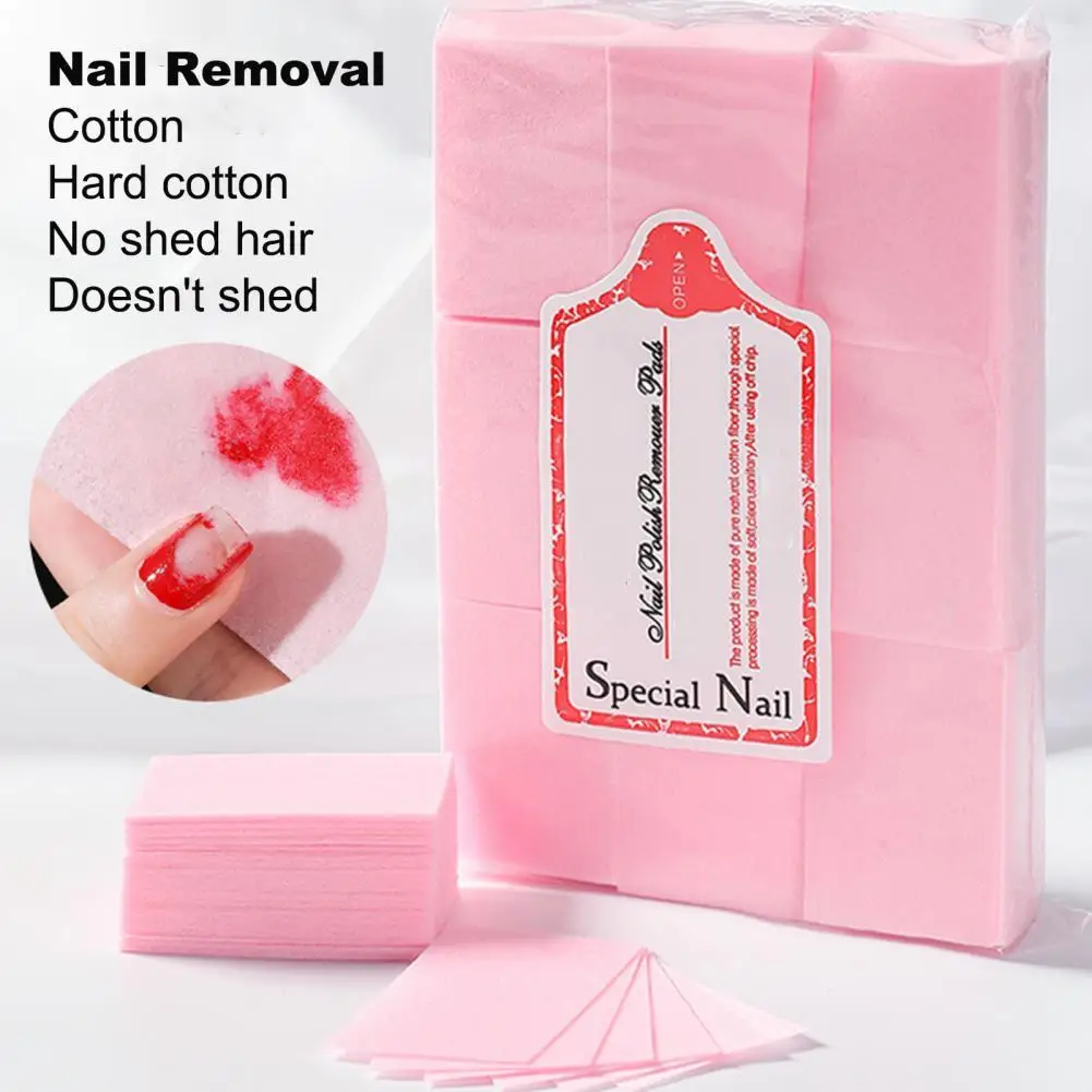 700Pcs Polish Gel Remover Lint Free One-off Cotton Residue-Free Nail Gel Remover Pad Wipe for Makeup