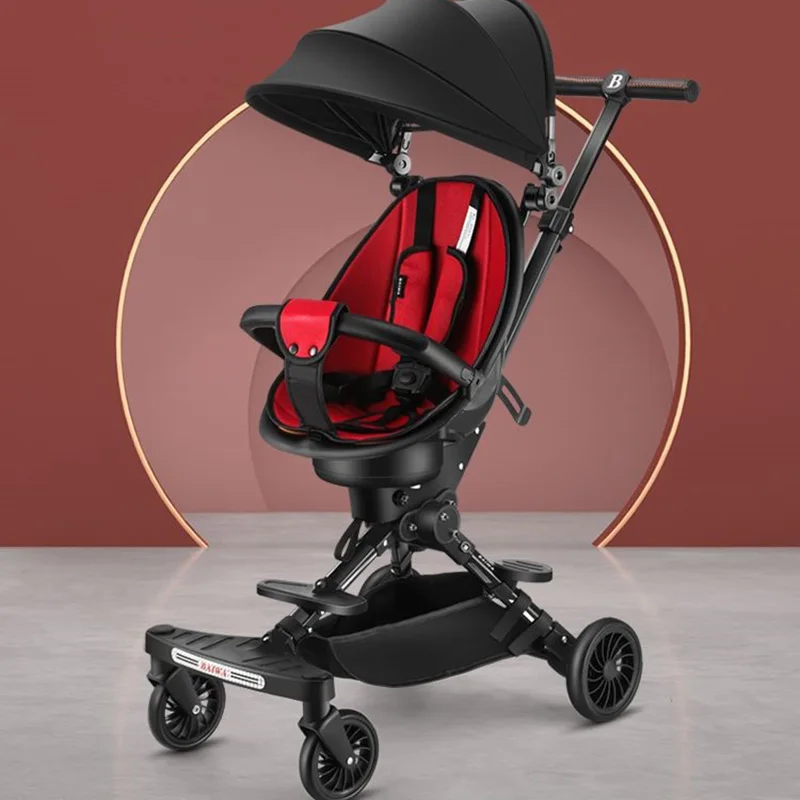 Новинка 2021 детская коляска может сидеть откидываться и складываться с высоким