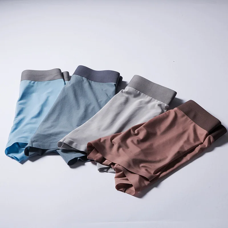 Мужское нижнее белье мужские хлопковые трусы дышащие боксеры Однотонные удобные