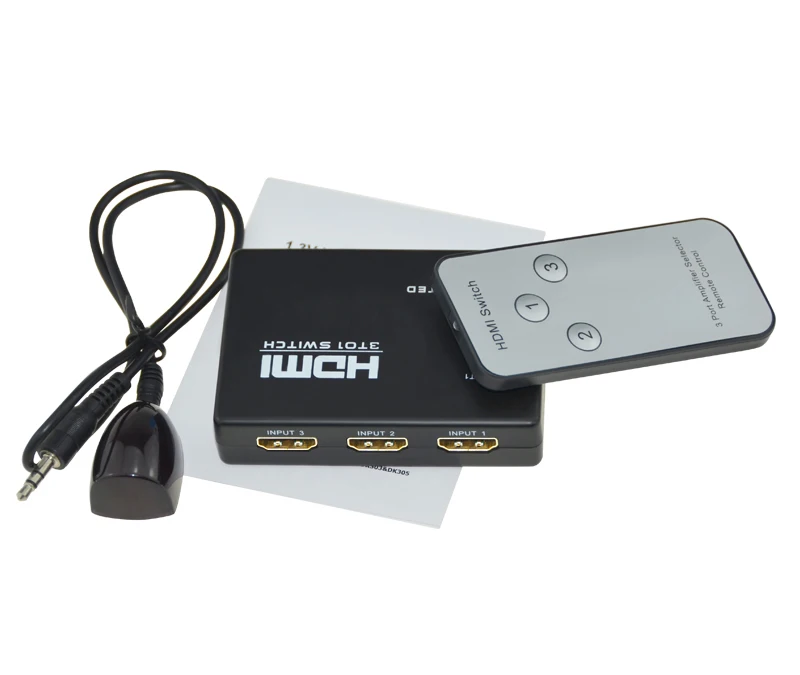 GREATLINK HDMI коммутатор 3x1 3 порта 4K * 2K 1 4 v в выход переключатель коробка Ultra HD для DVD HDTV