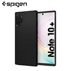 Чехол Spigen Liquid Air для Samsung Galaxy Note 10 Plus 5G, матовый, черный, гибкий, нескользящий, тонкий и легкий Чехол из ТПУ
