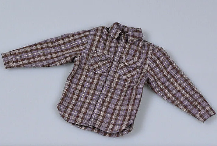 

1/6 Female Male Soldier Clothes Classic Vintage Trendy Plaid Shirt For 12inches Figure Action Model Doll Toys Accessory In Stock