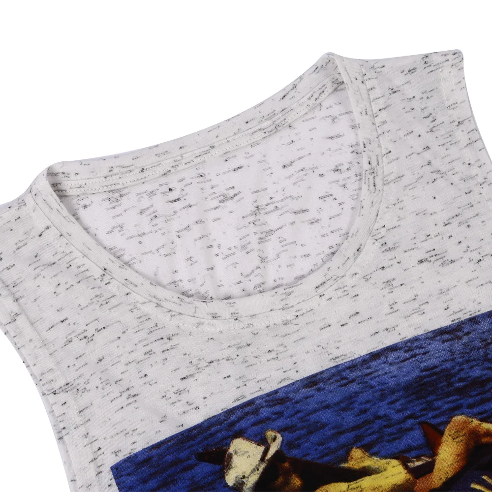 2019 Новинка Женская Летняя Безрукавка С Принтом Письмо Топы Майка Леди Корейский