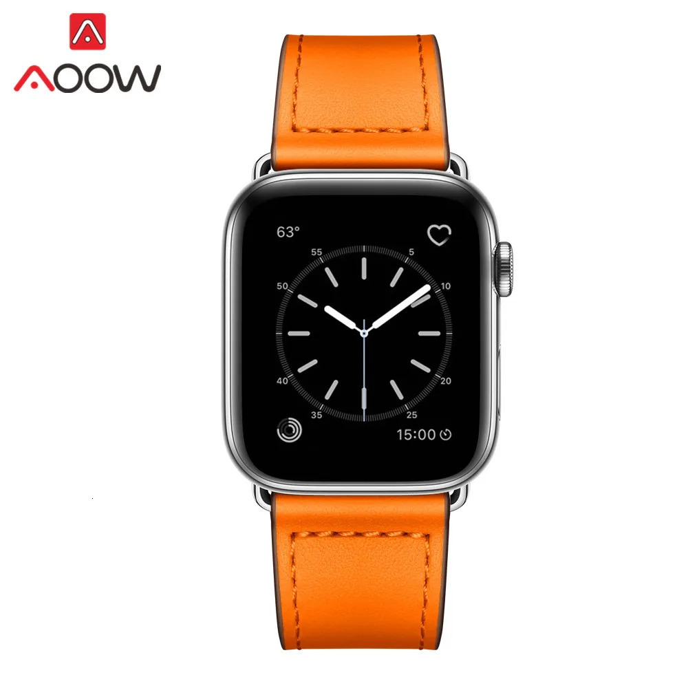 Ремешок-Петля из натуральной кожи для часов Apple Watch 38 мм 42 мм 40 мм 44 мм браслет-ремешок для часов Карлос Корреа аксессуары для iwatch 1 2 3 4