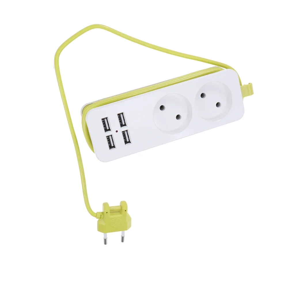

European Standard Charging Safety Socket Wide Voltage 4pcs USB Port and 4pcs Socket Smart Charging Socket for Home Store Restaur