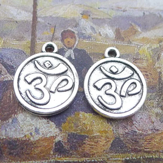

Newest 12Pieces 15*18mm Mixed Alloy Antique Silver Color 3D Letter Round Charms Pendant Accessory For DIY Jewelry Making