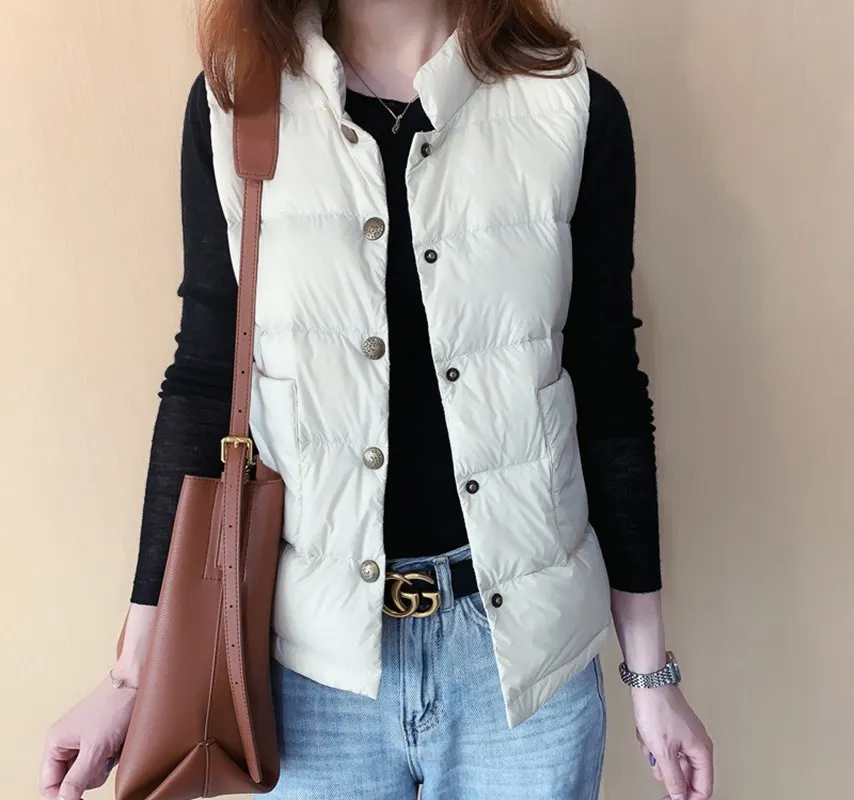 

Women Down Coat Winter 2020 New Coat Vest Fashionable A-line Down Coat Vest Jacket