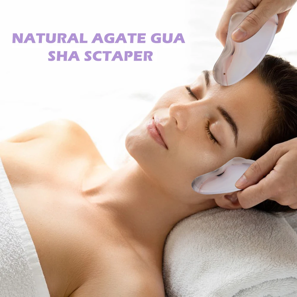 Agate Gua Sha Массажер для подтяжки лица подтягивающее массажное устройство против