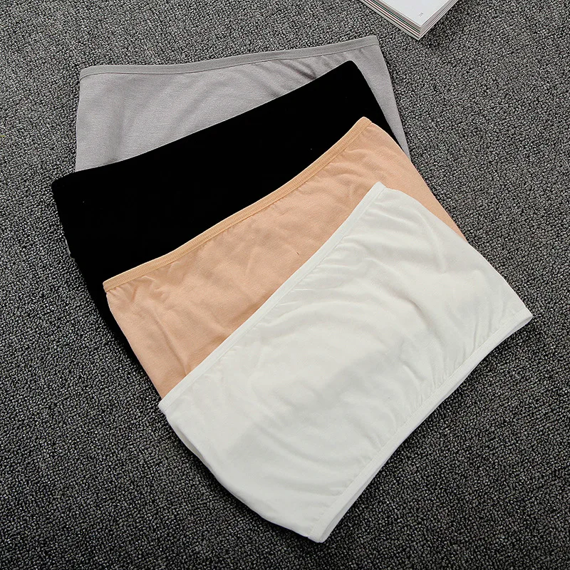 Женский топ без бретелек Бюстгальтер бандо из модала дамское нижнее белье|Топы