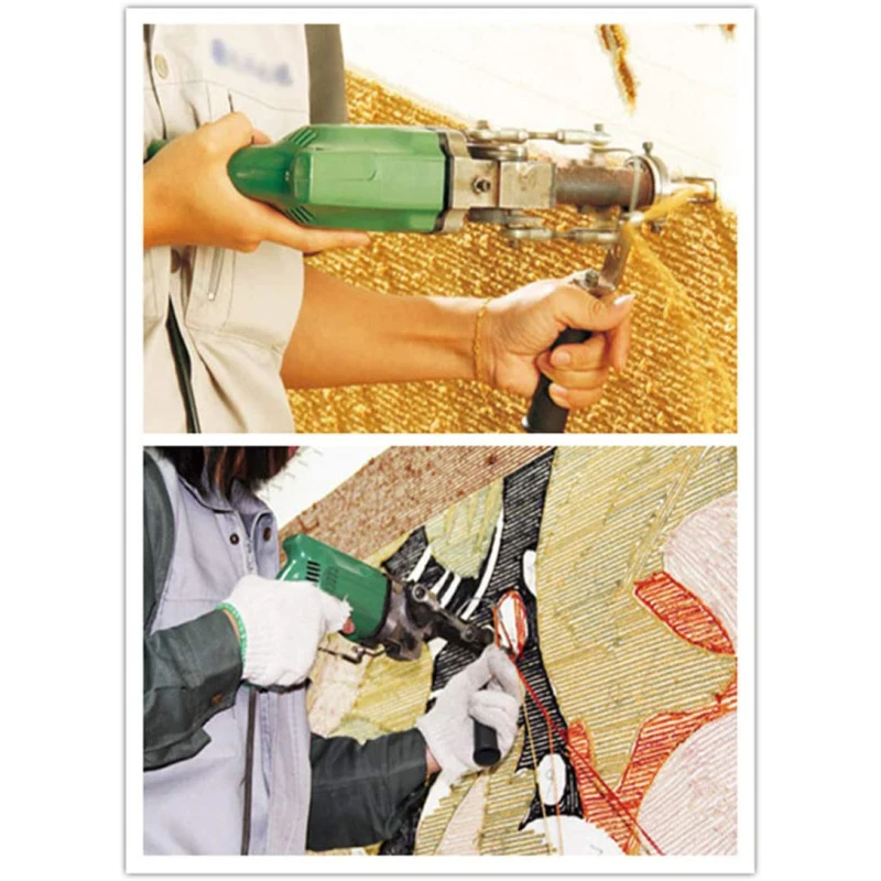 

2400RPM Electric Manual Tufting Machine Carpet Machine Industrial Grade Tufting Gun 220V Cut Pile And Loop Pile (European Plug)