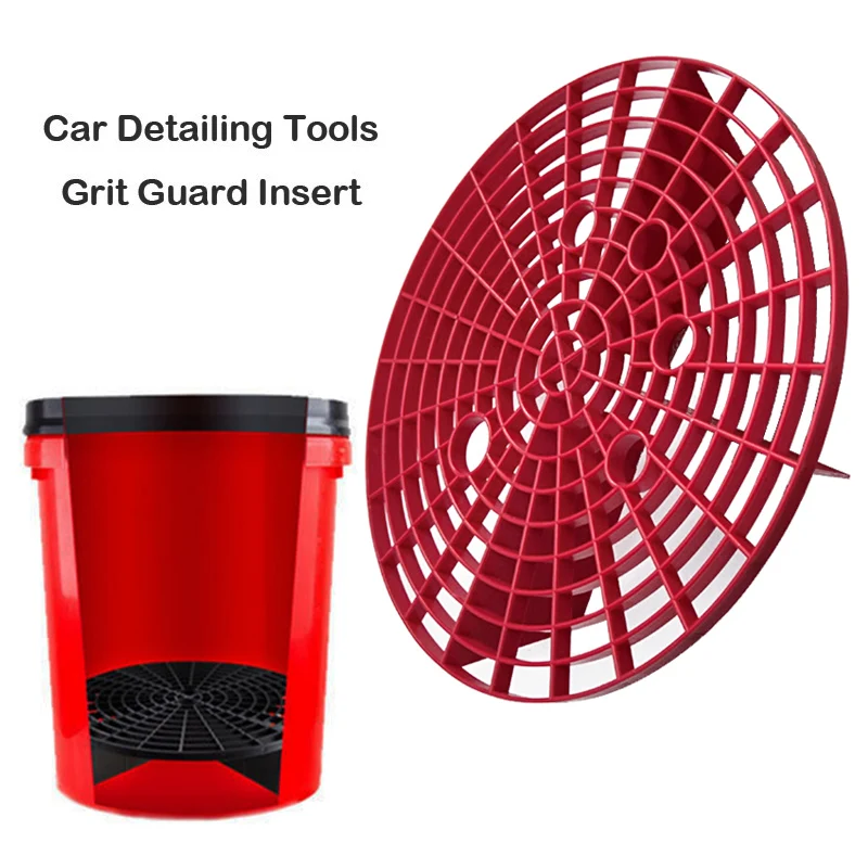 

Car Wash Grit Guard Insert Washboard Water Bucket Scratch Dirt Filter Car Cleaning Tool Wash Accessories 23.5cm/26cm R10