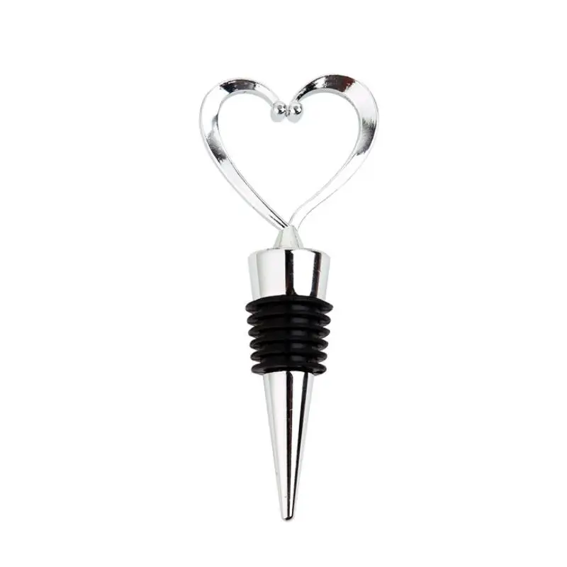 

Stainless Steel Elegant Heart Shaped Red Wine Champagne Collection Wine Bottle Stopper Twist LX8504