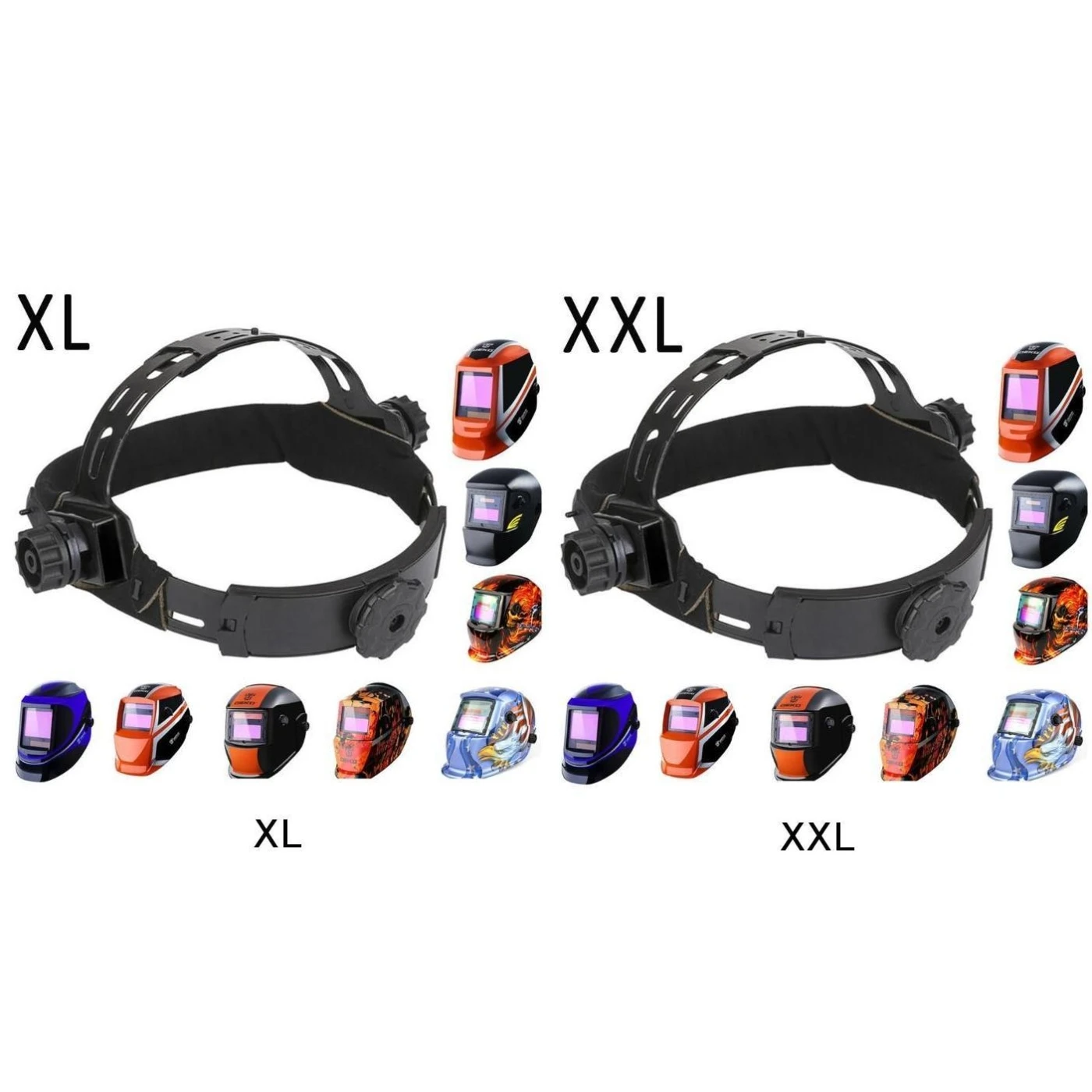 

1pcs Adjustable Headgear ABS Plastic Durable For Darkening Welding Helmet XL/XXL