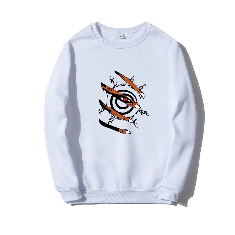 

Kurama Ninjutsu Print Street Harajuku Anime ClothesTracksuit Men Mens Hoodie Sweatshirt Casual Crewneck Oversized Sweatshirts