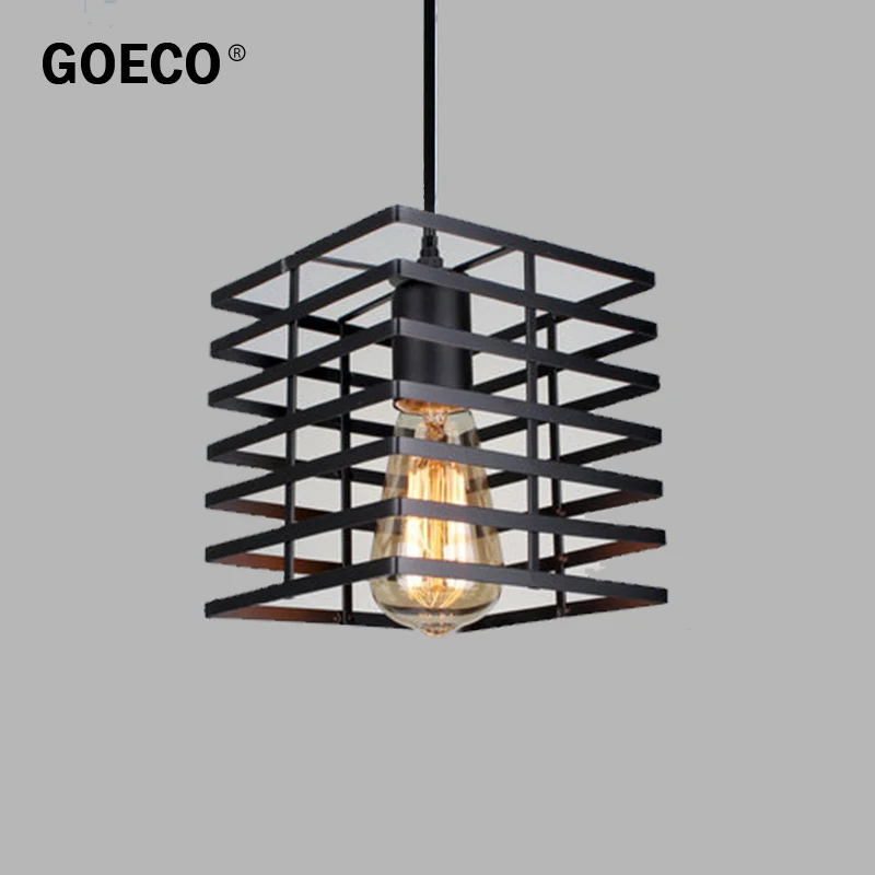 Железная клетка подвесной светильник Современная Подвесная лампа металлическая