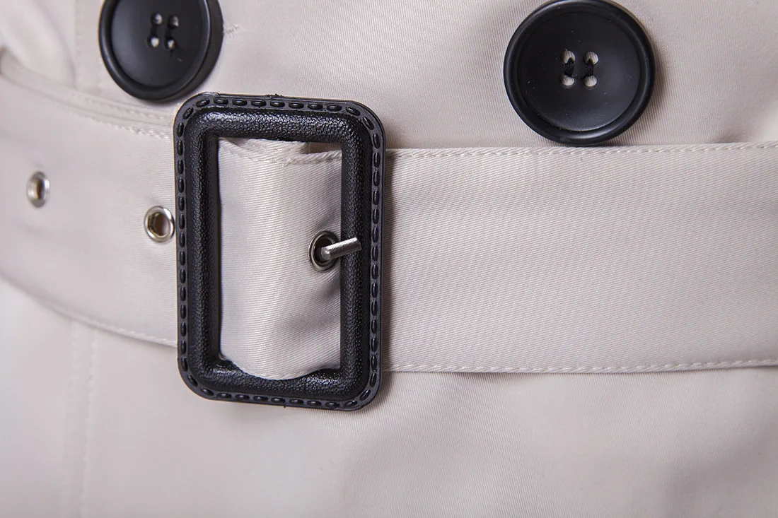 

2021 business leisure style coat windproof warm long slim double breasted windbreaker coat men's fashion personality men's coat