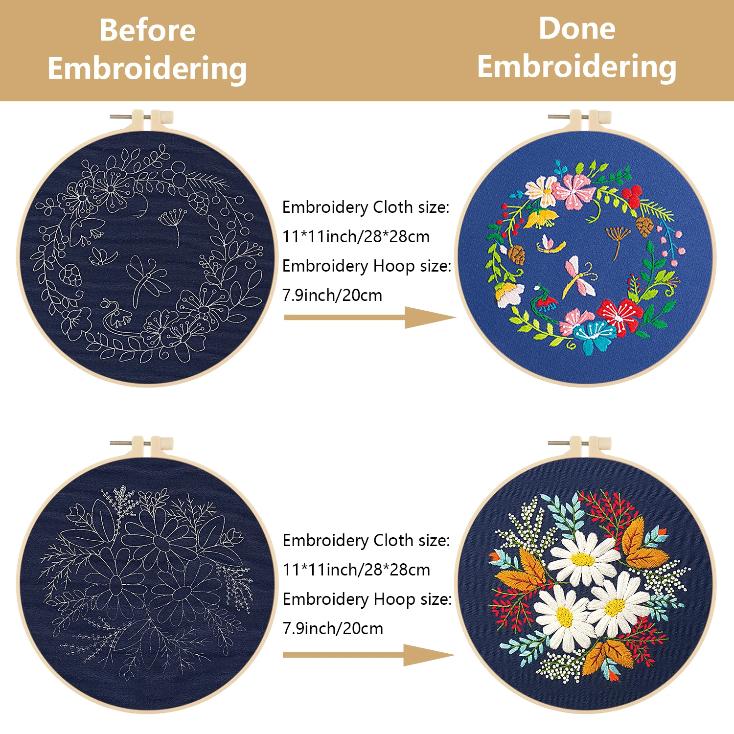 Набор для вышивания &quotрастения&quot инструменты шитья 1/4 набора | Дом и сад