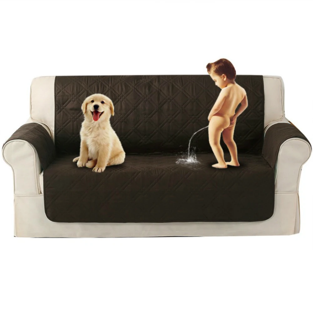 Водонепроницаемый чехол для дивана однотонный всесезонный универсальный