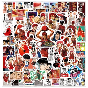 1050100pcs comic slam dunk anime stickers waterproof diy guitar luggage laptop pvc graffiti decal sticker kid classic toys free global shipping