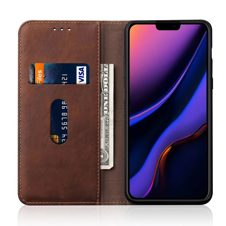 Винтажный кожаный флип-чехол для iPhone 11/11 Pro Max, кошелек, роскошный магнитный штатив для карт, Обложка для книг, повседневный чехол для телефона, Fundas