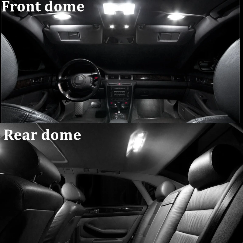 10x Canbus Светодиодная лампа для освещения салона автомобиля Карта памяти Купол