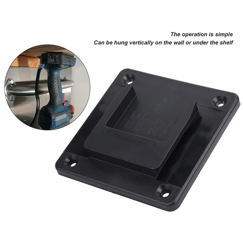 2pcs machine holder wall mount storage bracket fixing devices for makita 18v electric tool battery tools accessories free global shipping