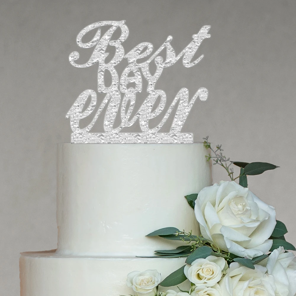 

Лучший Повседневный Топпер для торта, топпер для торта с буквами, аксессуар для торта на годовщину, декор для вечерние ринки из акрила или де...