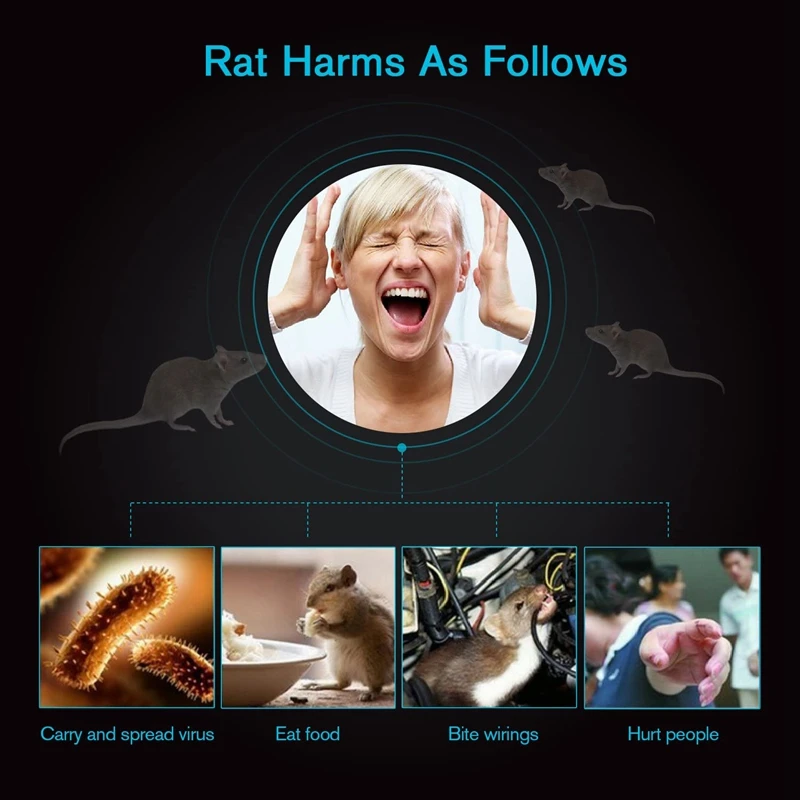 

Electronic Rat Traps-Electric Mouse Trap Effective&Powerful Killer Rodent Trap/Shock Instant Exterminator Trap