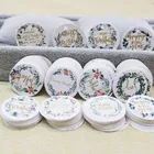 100 шт., новогодниеНовогодние белые бирки для упаковки подарков