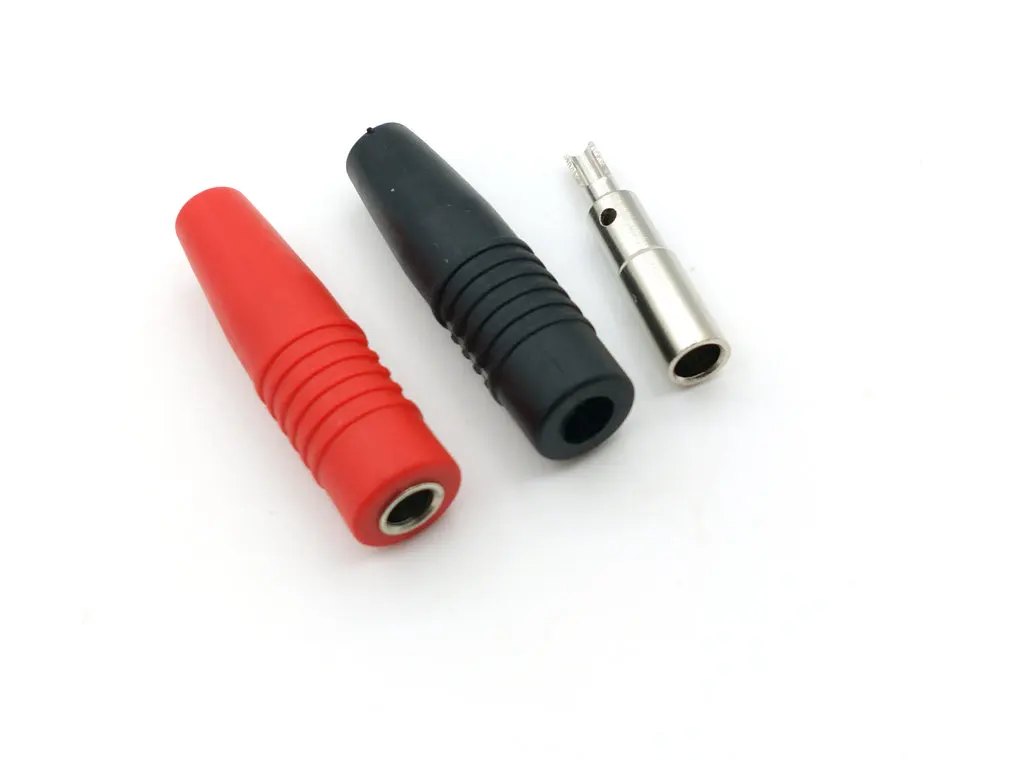 50 шт. силиконовые изолированные разъемы типа банан|connector plug|connector 4mmconnectors banana female |